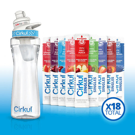 22oz. Plastic Bottle & LifeSip® Fruit Punch M4